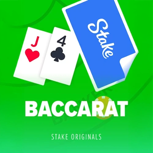 Disfruta jugando al minimalista juego de Baccarat de Stake Originals.