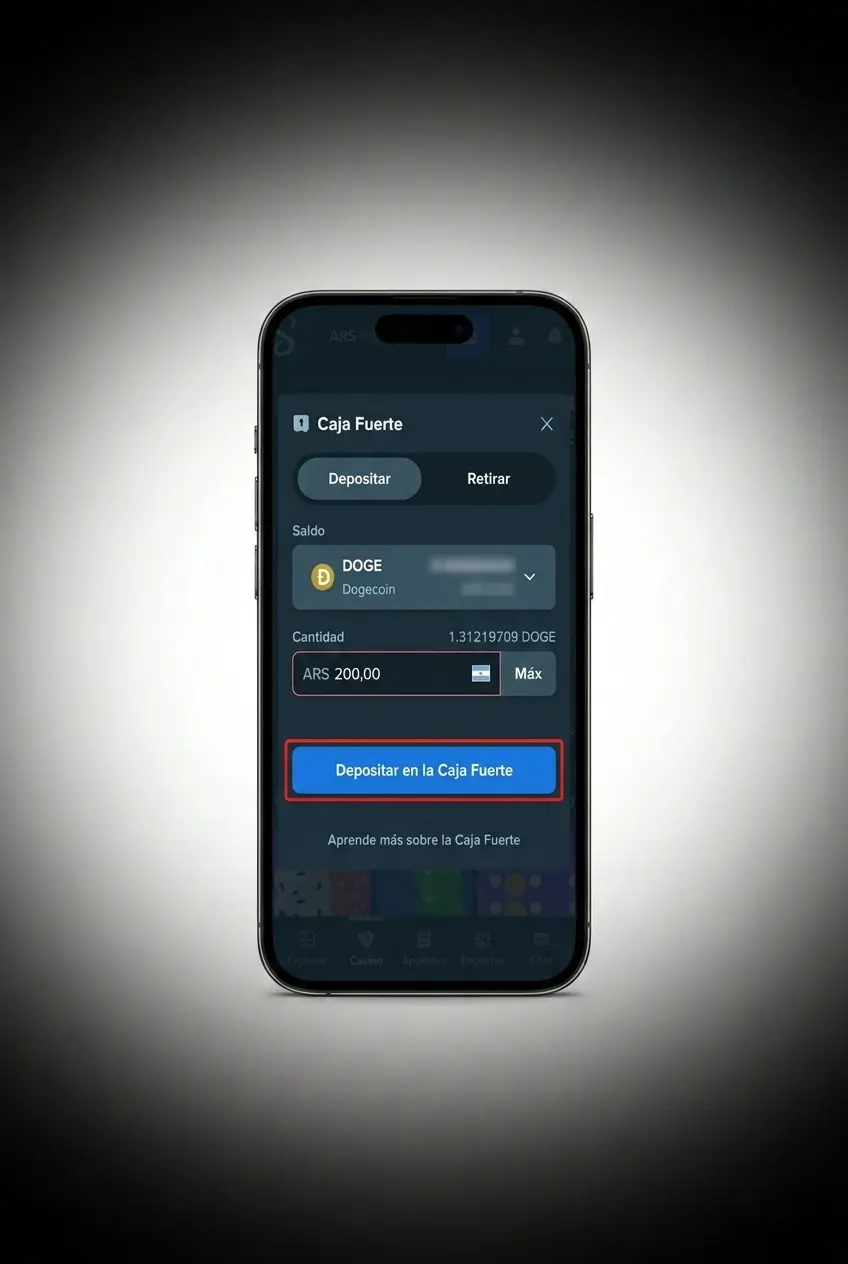 Pasos para activar código promocional de Stake desde la app móvil en iOS y Android