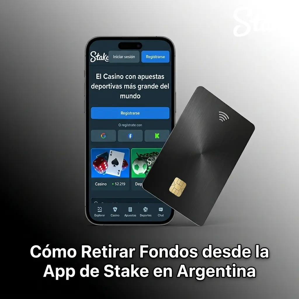Guía para retirar fondos desde la app de Stake en Argentina con Mercado Pago o transferencia bancaria