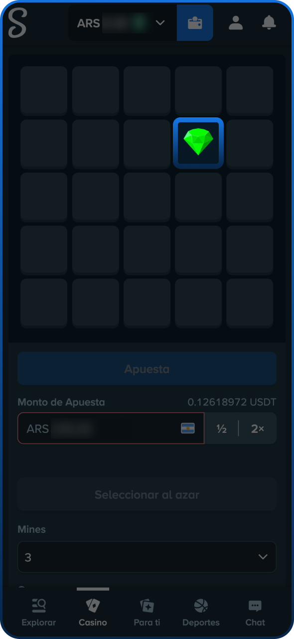 Comienza a abrir tragamonedas en Mines y multiplica tus ganancias en efectivo en Stake.