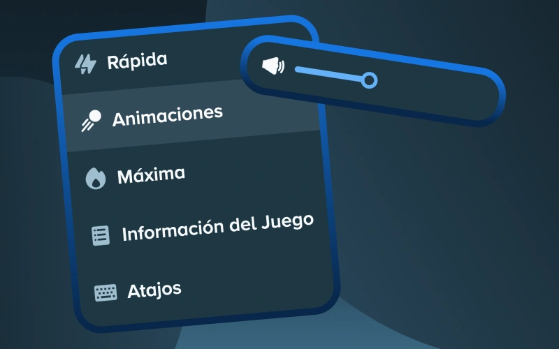 Ajusta el volumen del audio y la velocidad visual de Stake Mines.