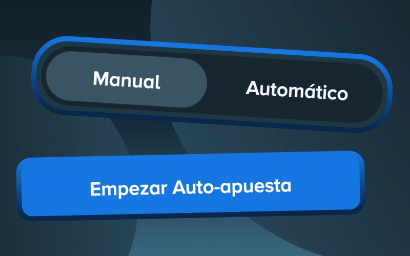 En Stake Mines, cambia entre los modos manual y automático.